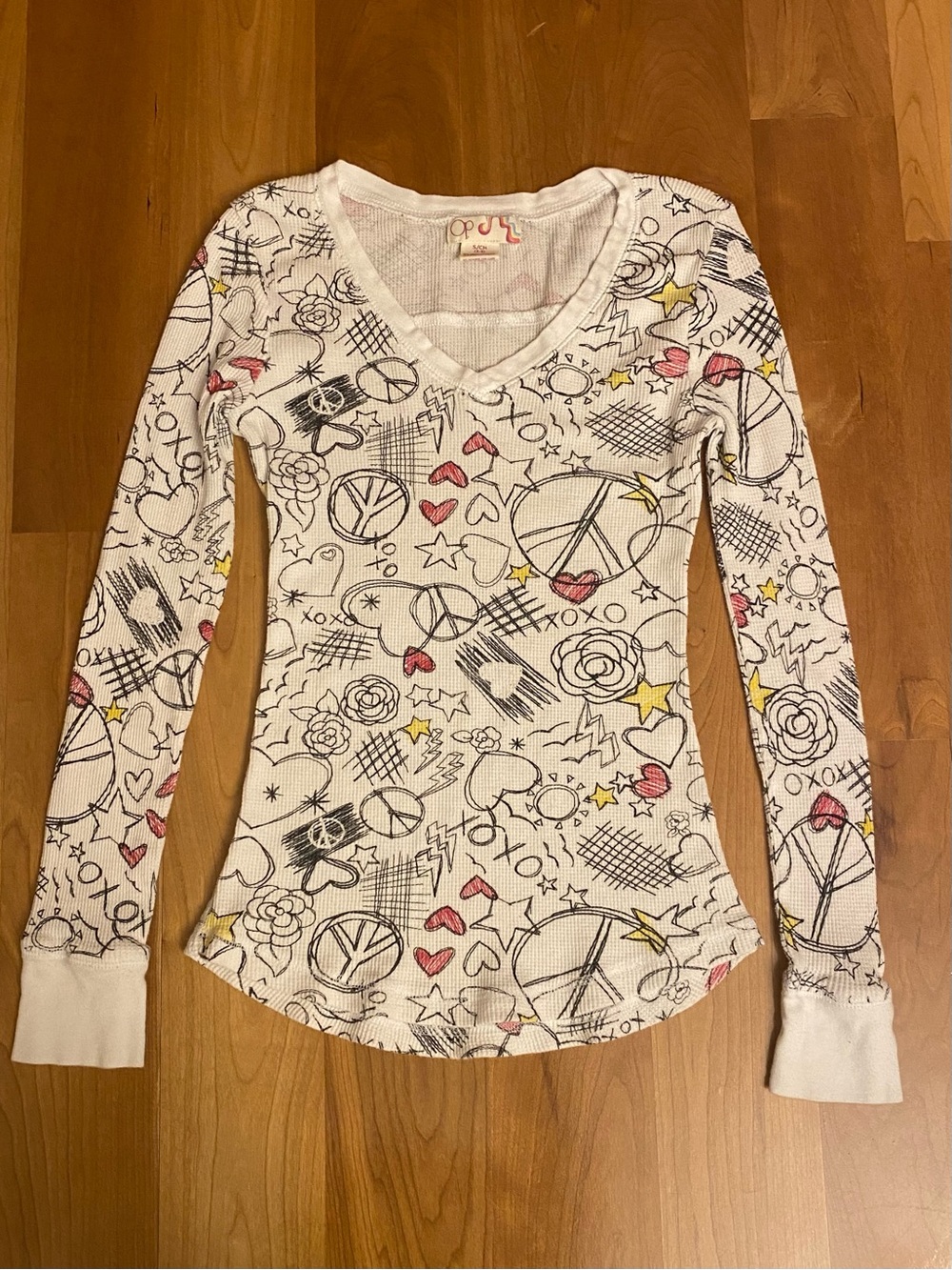 OP Y2K Doodle Graphic Shirt